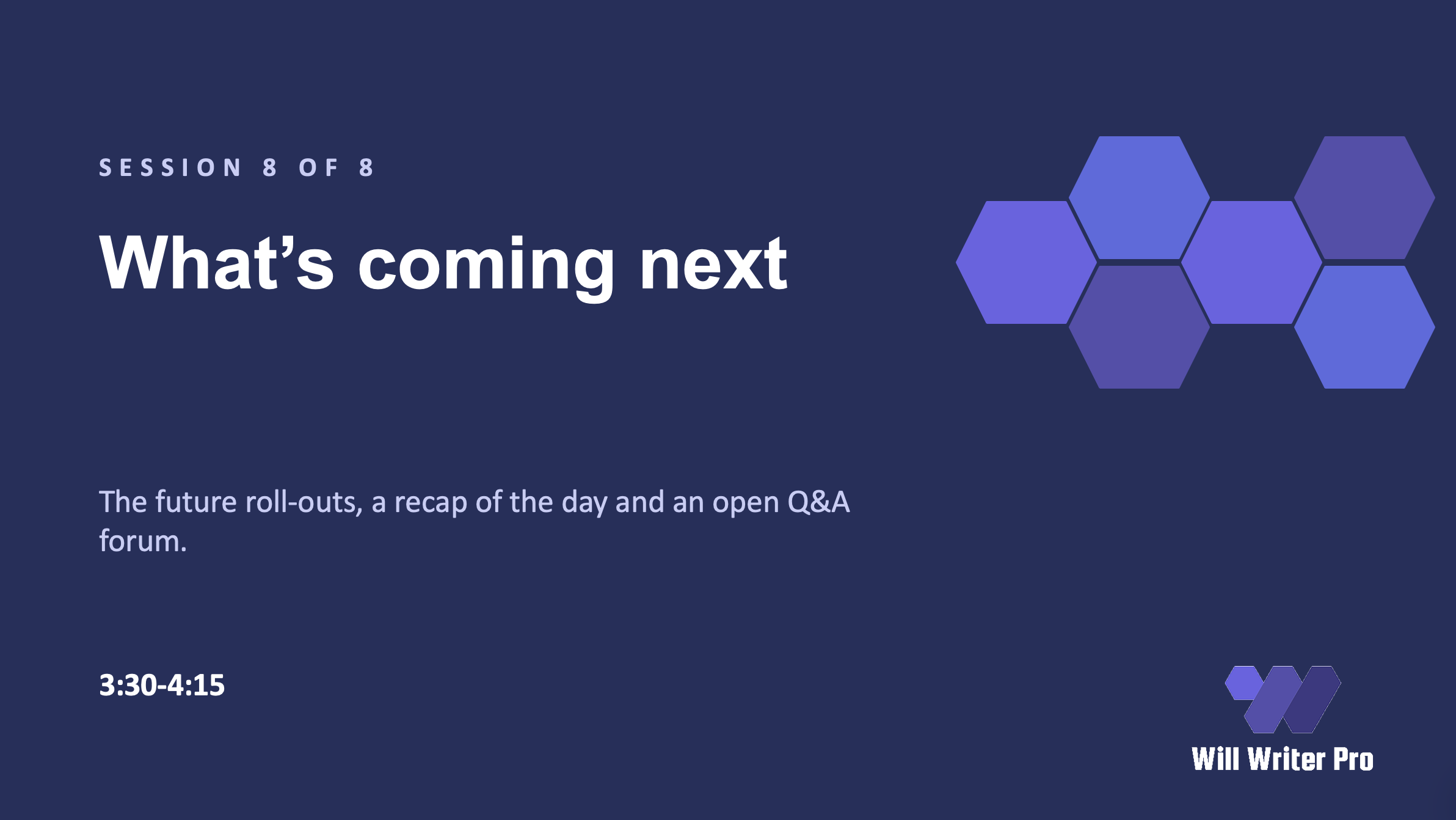 Will Writer Pro Future Developments